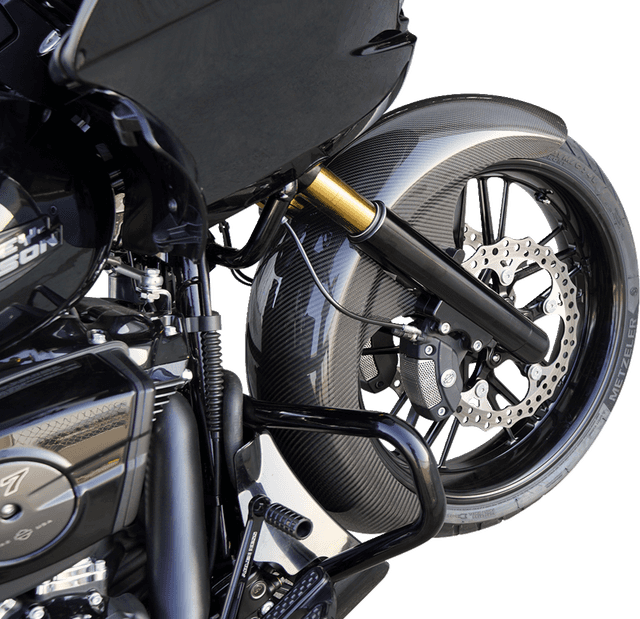 ARLEN NESS 1401-1068 21" Front Fender - Fat Wrapper - Carbon Fiber - HD Touring '24-'25 — image 5 of 6