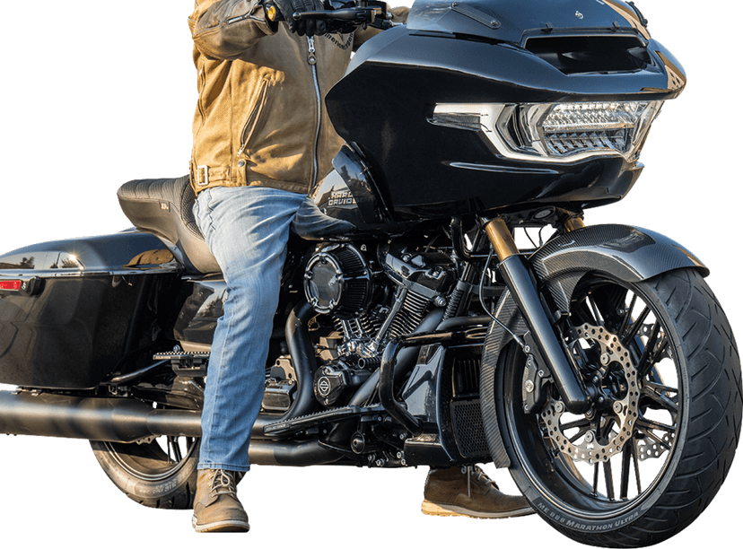 ARLEN NESS 1401-1068 21" Front Fender - Fat Wrapper - Carbon Fiber - HD Touring '24-'25 — image 6 of 6