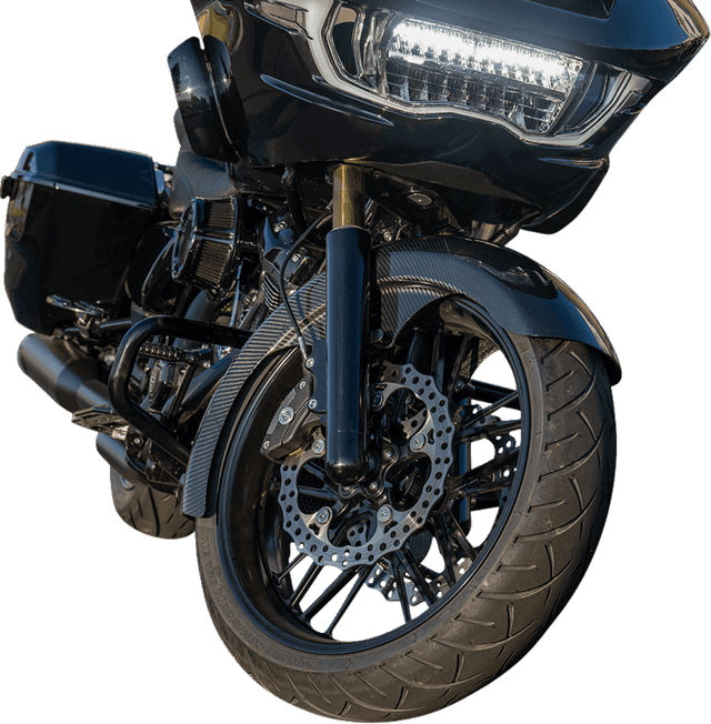 ARLEN NESS 1401-1068 21" Front Fender - Fat Wrapper - Carbon Fiber - HD Touring '24-'25 — image 3 of 6