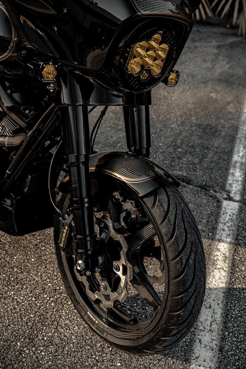 SLYFOX 1401-1079 Front Fender - Mid Length - Carbon Fiber/Gloss — image 3 of 3