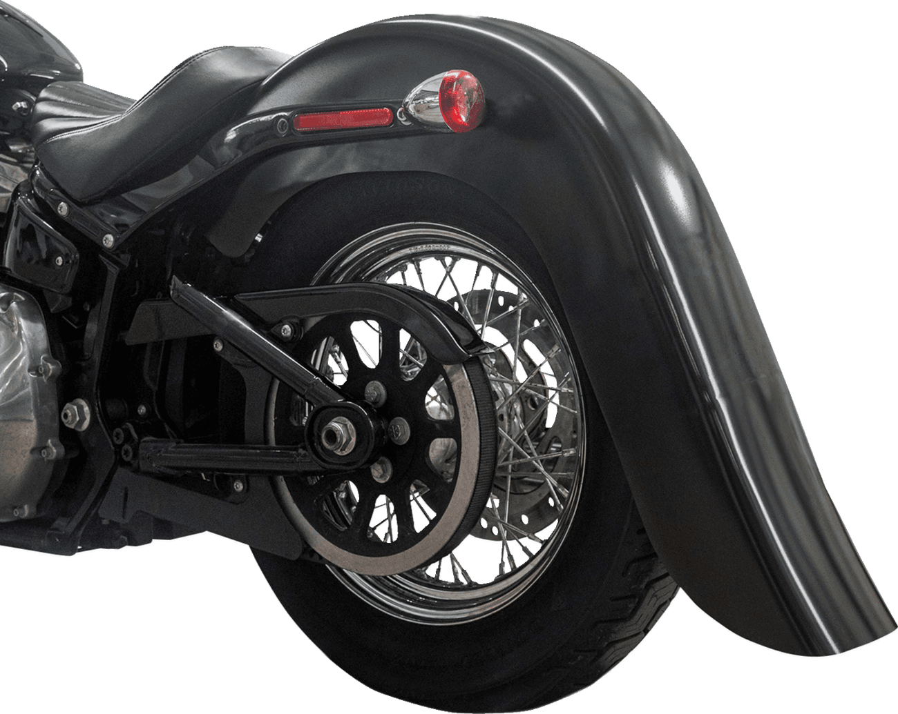 KLOCK WERKS 1401-1090 Benchmark Rear Fender - Vicla - Smooth - Black - HD Softail '18-'25