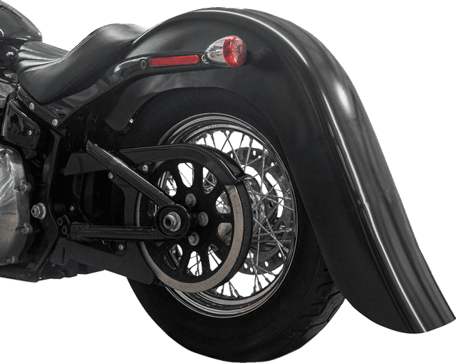 KLOCK WERKS 1401-1090 Benchmark Rear Fender - Vicla - Smooth - Black - HD Softail '18-'25