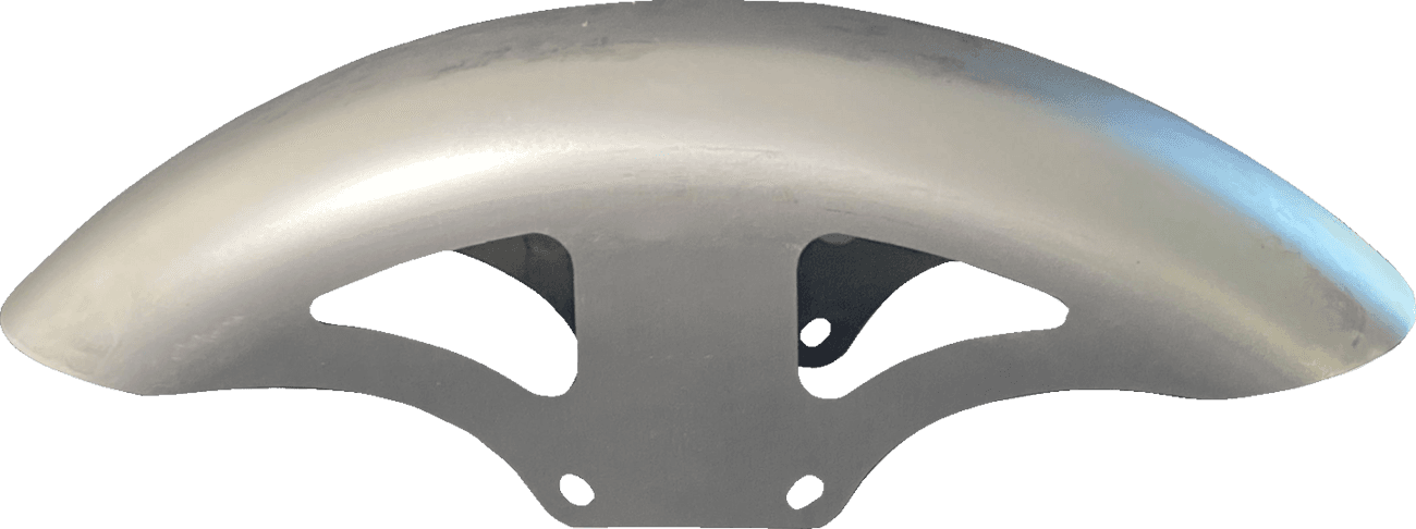 RUSS WERNIMONT DESIGNS 1401-1100 Retro Front Fender - For 19" Wheel - Raw - HD Touring '23-'25