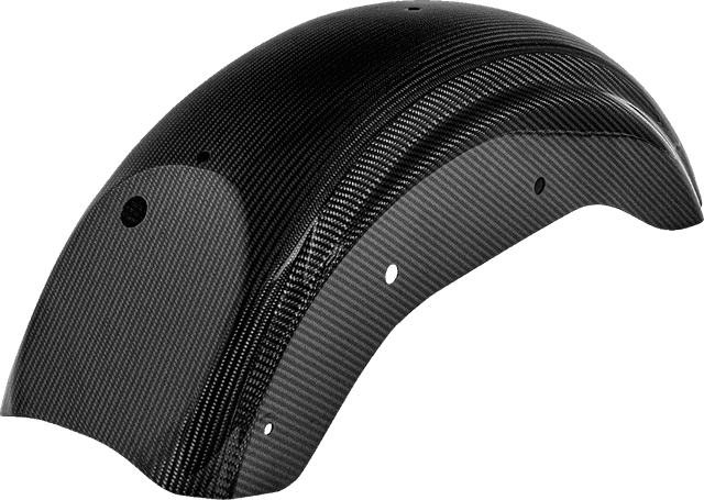 SADDLEMEN 1401-1104 Rear Fender - Carbon Fiber/Gloss - FXLR/S/ST — image 5 of 5