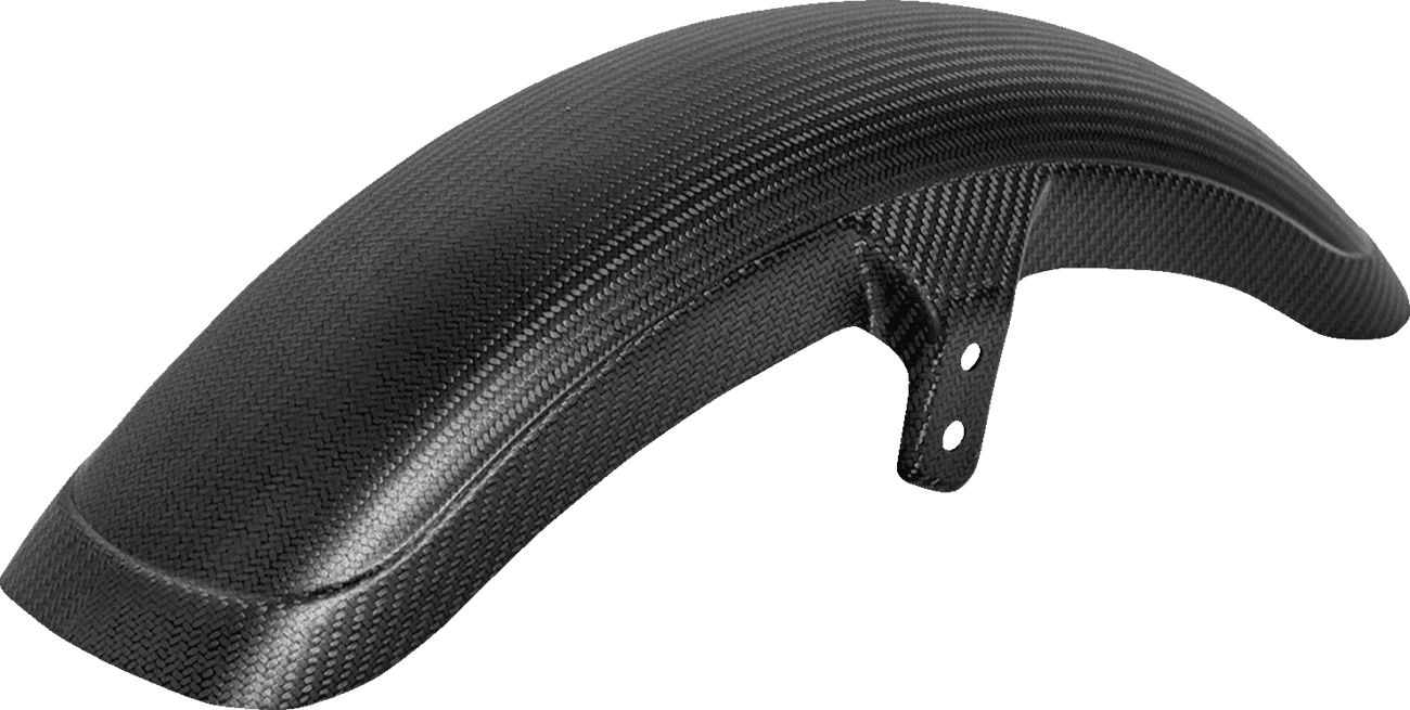 SADDLEMEN 1401-1107 Front Fender - Carbon Fiber/Matte - Softail/Dyna