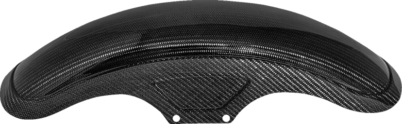 SADDLEMEN 1401-1108 Front Fender - Carbon Fiber/Gloss - Dyna/Sportster — image 2 of 3
