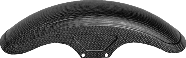 SADDLEMEN 1401-1109 Front Fender - Carbon Fiber/Matte - Dyna/Sportster — image 3 of 3
