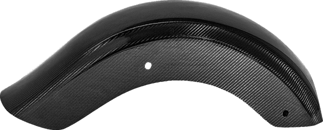 SADDLEMEN 1401-1110 Carbon Fiber Rear Fender - Gloss - Touring '09-'25 — image 2 of 5