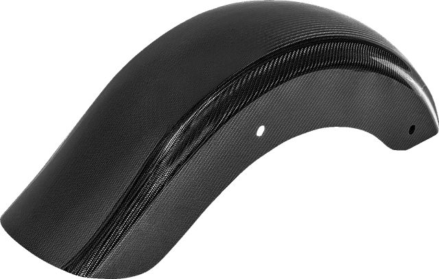 SADDLEMEN 1401-1110 Carbon Fiber Rear Fender - Gloss - Touring '09-'25 — image 3 of 5