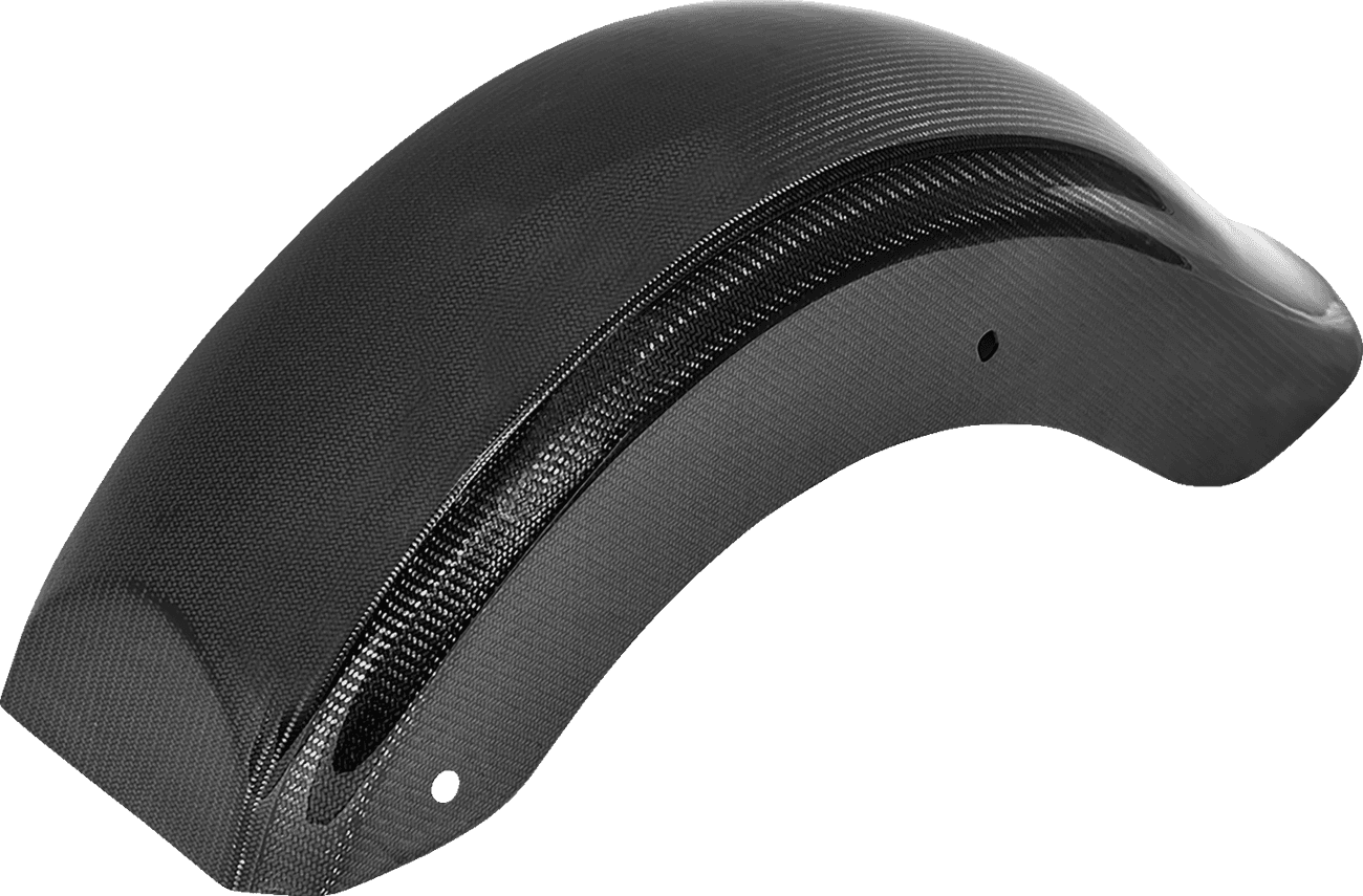 SADDLEMEN 1401-1110 Carbon Fiber Rear Fender - Gloss - Touring '09-'25