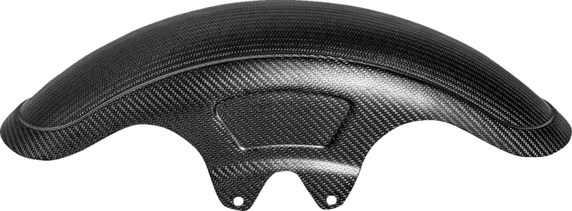 SADDLEMEN 1401-1113 Carbon Fiber Front Fender - Matte - Touring '14-'24 — image 2 of 3
