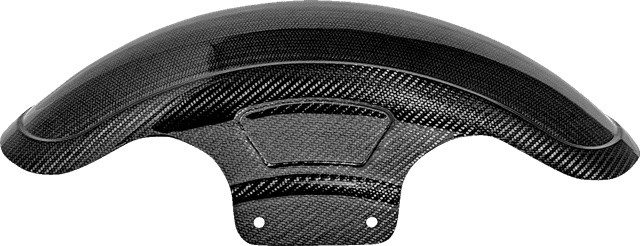 SADDLEMEN 1401-1114 Carbon Fiber Front Fender - Gloss - Touring '23-'25 — image 2 of 3