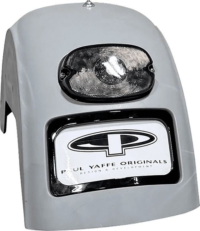 PAUL YAFFE BAGGER NATION 14011137 French Fix Rear Fender - Black Plate Frame - Smoke Tail Light - HD Softail