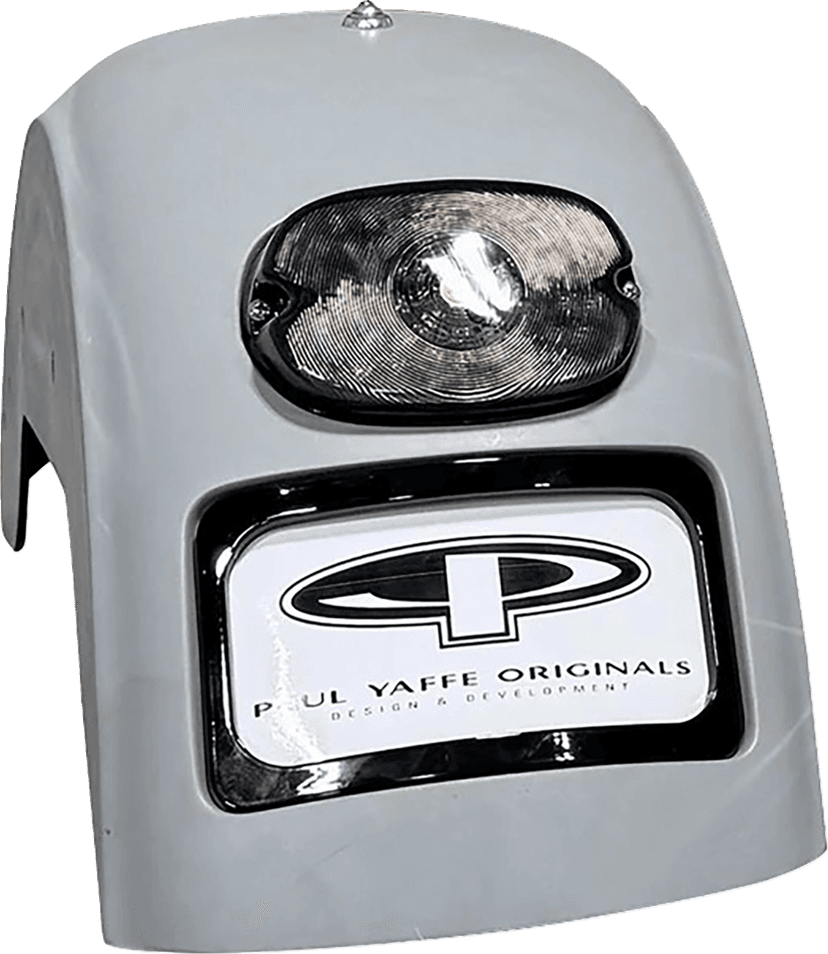 PAUL YAFFE BAGGER NATION 14011137 French Fix Rear Fender - Black Plate Frame - Smoke Tail Light - HD Softail