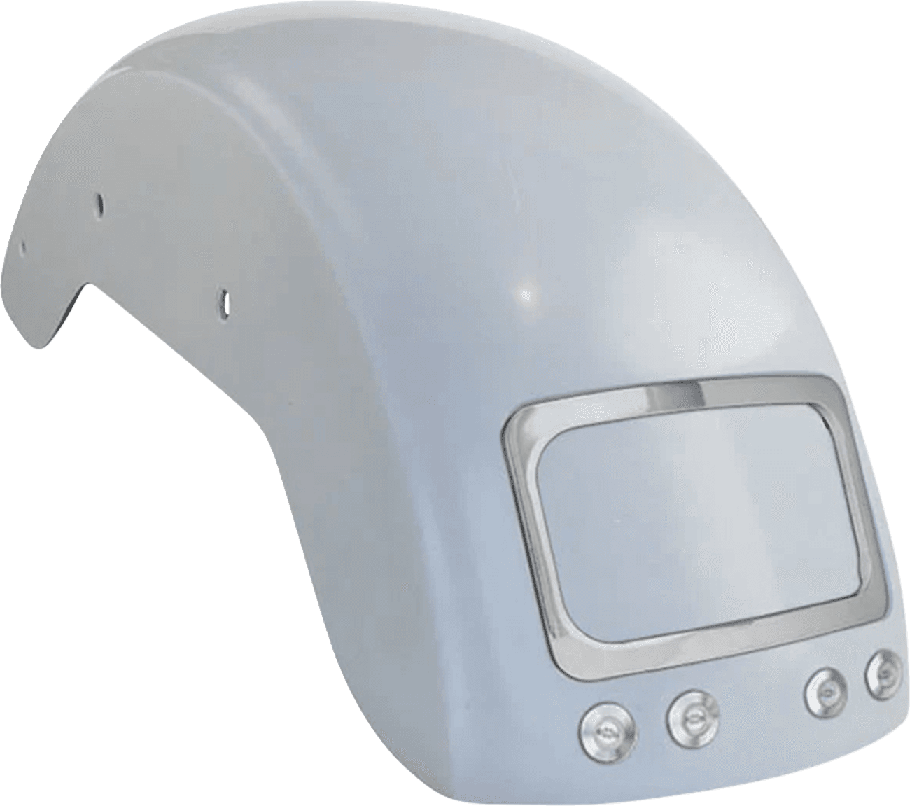 PAUL YAFFE BAGGER NATION 14011145 The Fix Rear Fender - Chrome Frame Plate - Thunder Bolts - HD Softail® '18-'24