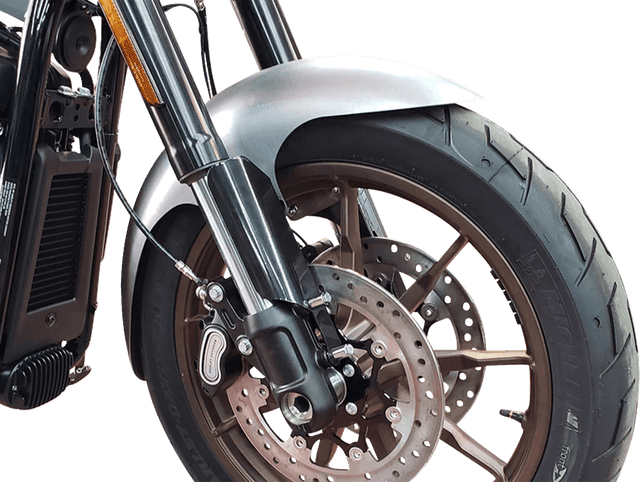 PAUL YAFFE BAGGER NATION 14011156 Cafe Front Fender - 21" Wheel - Black Inverted Fork Adapter - HD Softail '18-'26 — image 2 of 2