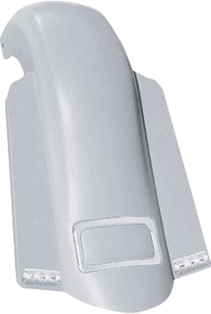 PAUL YAFFE BAGGER NATION 14011178 Short Sport SS Rear Fender - With Chrome Plate Frame/LIght - HD Touring