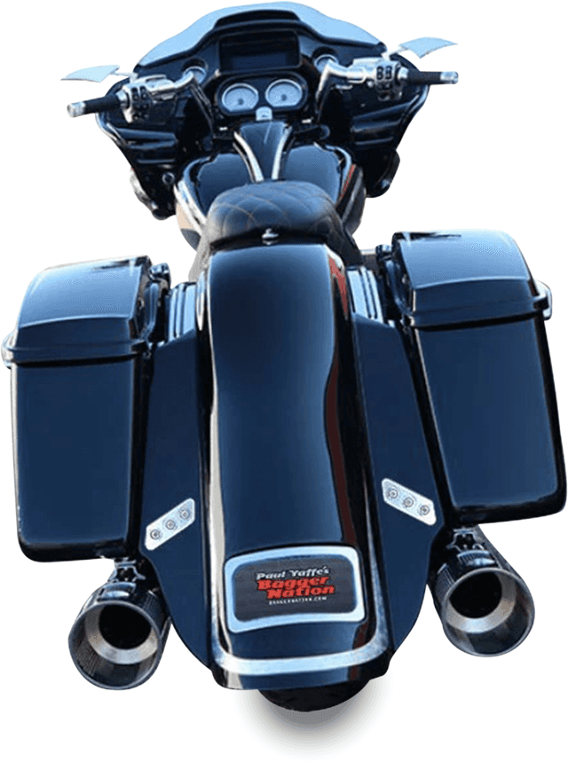 PAUL YAFFE BAGGER NATION 14011184 Rear Fender Kit - With Side Covers - Chrome Plate Frame - Thunder Bolts — image 2 of 2