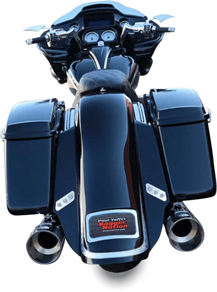 PAUL YAFFE BAGGER NATION 14011184 Rear Fender Kit - With Side Covers - Chrome Plate Frame - Thunder Bolts — image 2 of 2