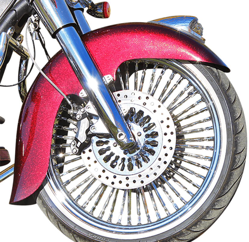 KLOCK WERKS 1402-0382 Klassic Front Fender - Black - 16"-19" - Indian Roadmaster/Chief — image 2 of 4