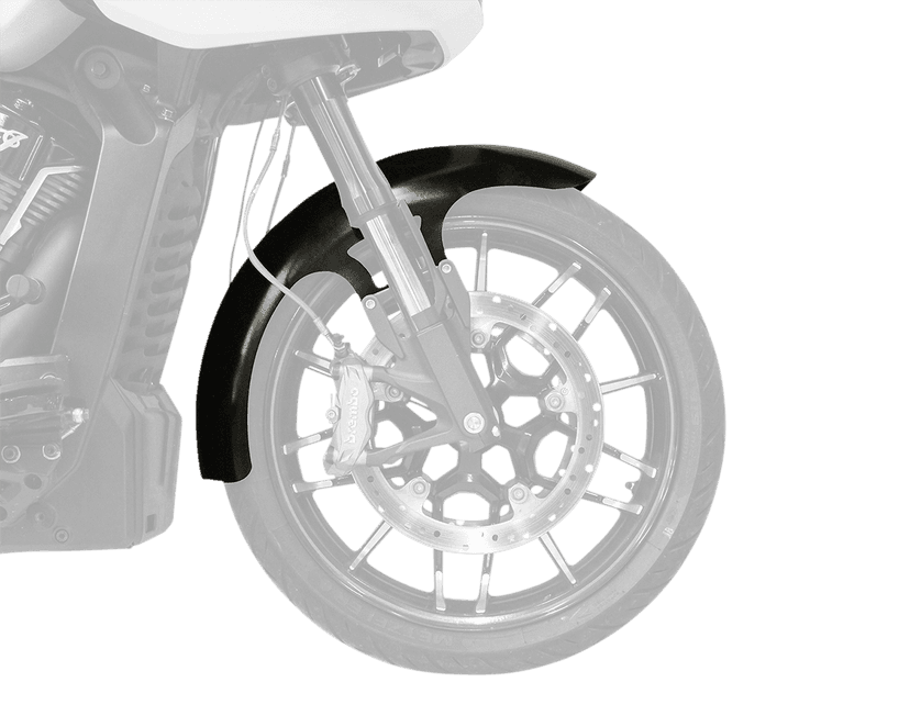 KLOCK WERKS 1402-0417 Hugger Front Fender - Black - 16"-19" - HD Challenger/Chief/Pursuit — image 2 of 2