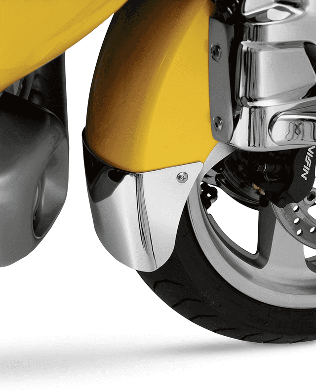 SHOW CHROME 1405-0106 Front Fender Extension - Medallion - Chrome — image 2 of 2