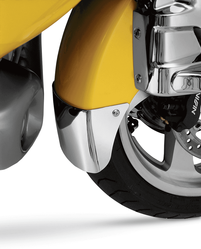 SHOW CHROME 1405-0106 Front Fender Extension - Medallion - Chrome — image 2 of 2