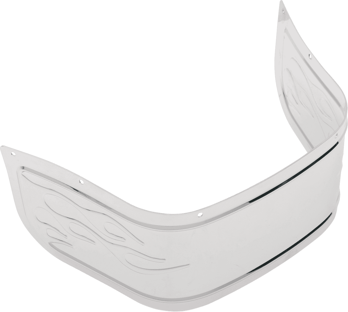 DRAG SPECIALTIES 1405-0118 Fender Skirt - Front - Chrome