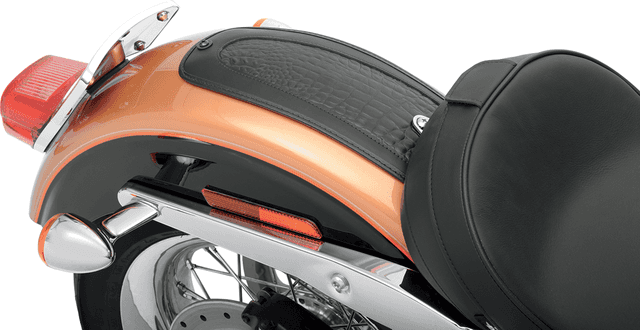 DRAG SPECIALTIES SEATS 1405-0136 Fender Skin - Embossed Faux Alligator Leather Center - 15" — image 3 of 3