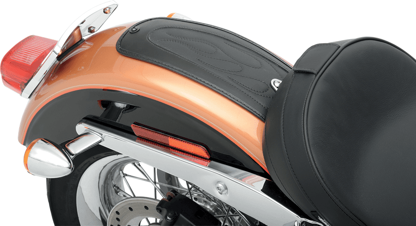 DRAG SPECIALTIES SEATS 1405-0137 Fender Skin - Flame Stitched Automotive-Grade Vinyl Center - 15" — image 3 of 3