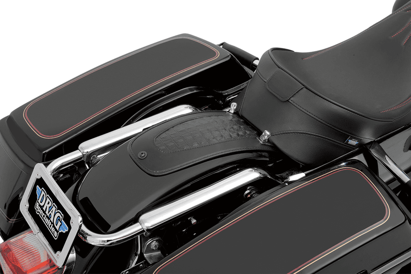DRAG SPECIALTIES SEATS 1405-0139 Fender Skin - Embossed Faux Alligator Leather Center - 12" — image 2 of 2