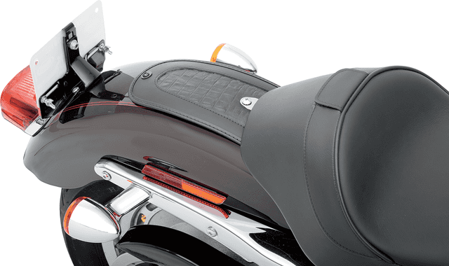 DRAG SPECIALTIES SEATS 1405-0142 Fender Skin - Embossed Faux Alligator Leather Center - 10" — image 2 of 2