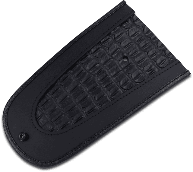 DRAG SPECIALTIES SEATS 1405-0142 Fender Skin - Embossed Faux Alligator Leather Center - 10" — image 1 of 2