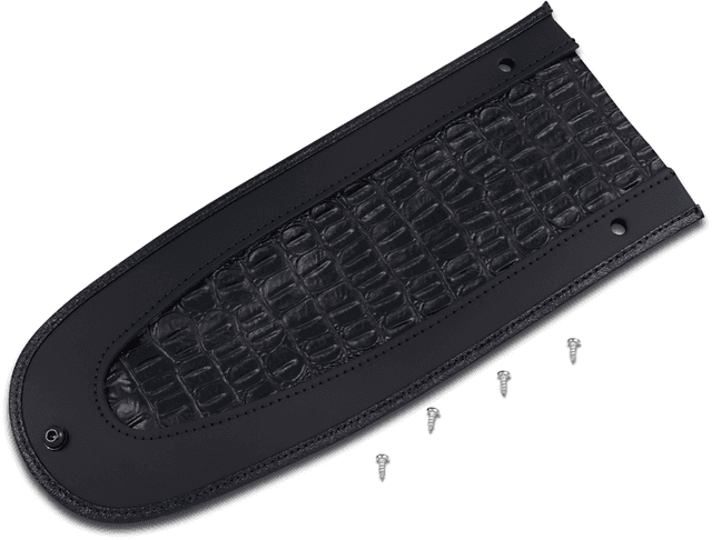 DRAG SPECIALTIES SEATS 1405-0145 Fender Skin - Embossed Faux Alligator Leather Center - 13-1/4" — image 1 of 2