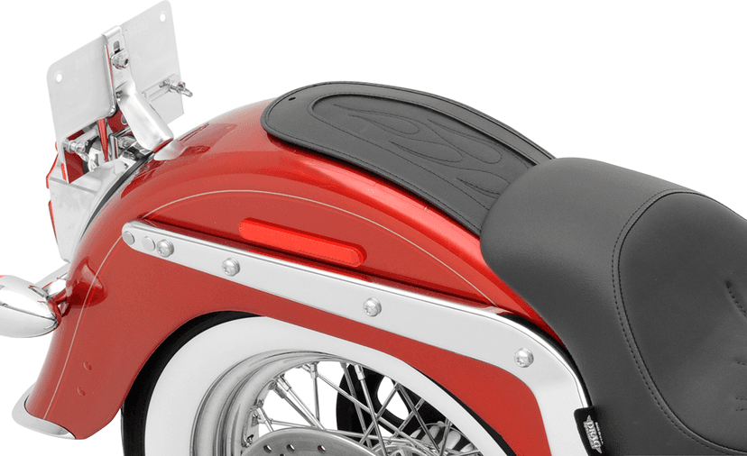 DRAG SPECIALTIES SEATS 1405-0146 Fender Skin - Flame Stitched Automotive-Grade Vinyl Center - 13-1/4" — image 2 of 2