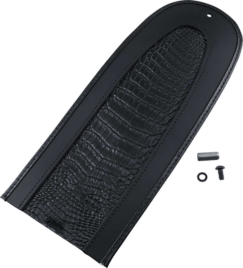DRAG SPECIALTIES SEATS 1405-0148 Fender Skin - Embossed Faux Alligator Leather Center - 13-1/4" — image 1 of 2
