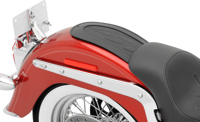 DRAG SPECIALTIES SEATS 1405-0149 Fender Skin - Flame Stitched Automotive-Grade Vinyl Center - 13-1/4" — image 2 of 2