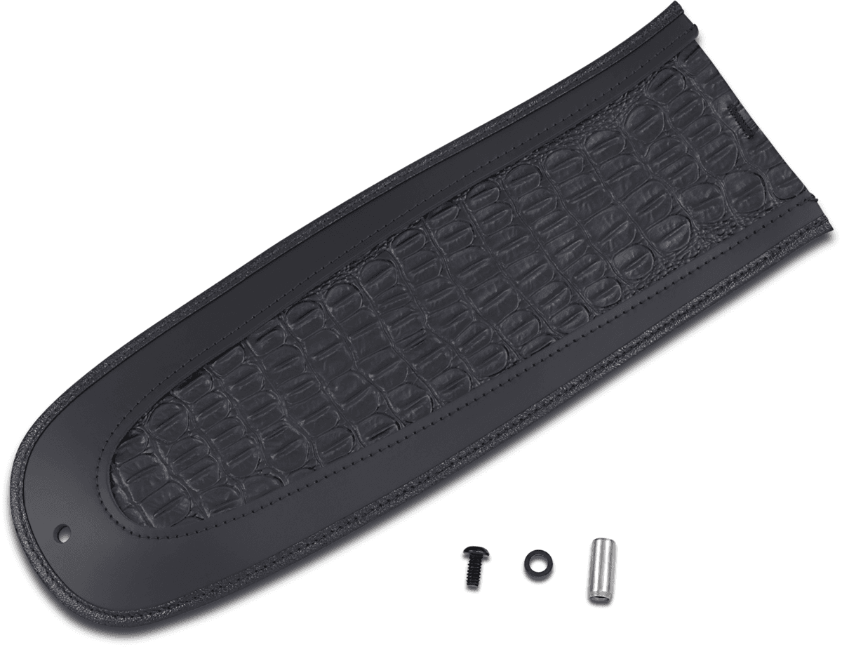 DRAG SPECIALTIES SEATS 1405-0151 Fender Skin - Embossed Faux Alligator Leather Center - 15"