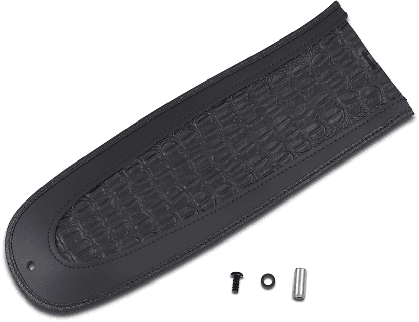 DRAG SPECIALTIES SEATS 1405-0151 Fender Skin - Embossed Faux Alligator Leather Center - 15" — image 1 of 2