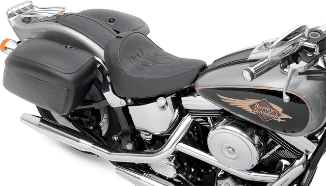 DRAG SPECIALTIES SEATS 1405-0152 Fender Skin - Flame Stitched Automotive-Grade Vinyl Center - 15" — image 4 of 4