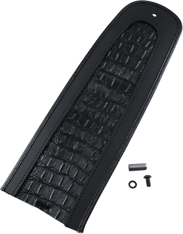 DRAG SPECIALTIES SEATS 1405-0154 Fender Skin - Embossed Faux Alligator Leather Center - 15" — image 1 of 2