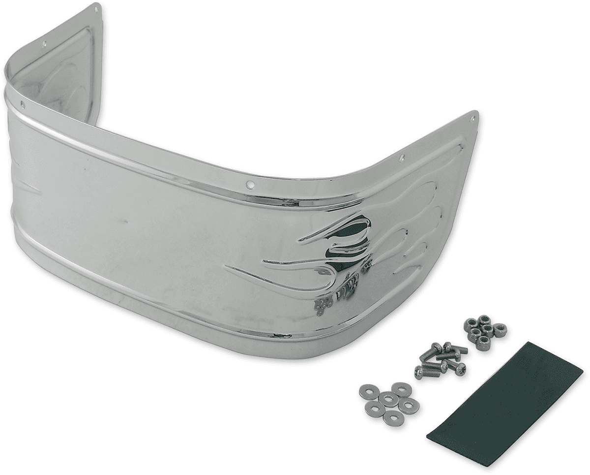 DRAG SPECIALTIES 1405-0223 Fender Skirt - Front - Chrome