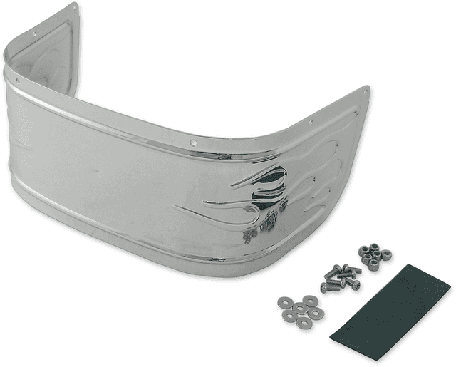 DRAG SPECIALTIES 1405-0223 Fender Skirt - Front - Chrome