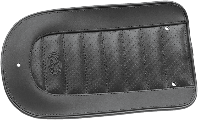 MUSTANG 1405-0283 Fender Bib - Tuck and Roll - Black - HD Softail