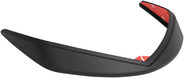 SHOW CHROME 1405-0295 Fender Tip Accent - Front - Black — image 1 of 2