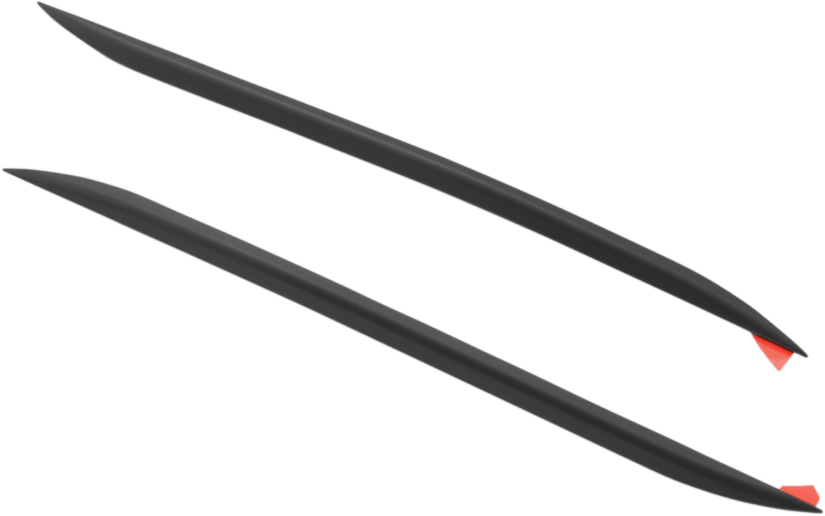 SHOW CHROME 1405-0297 Fender Side Accent - Front - Black