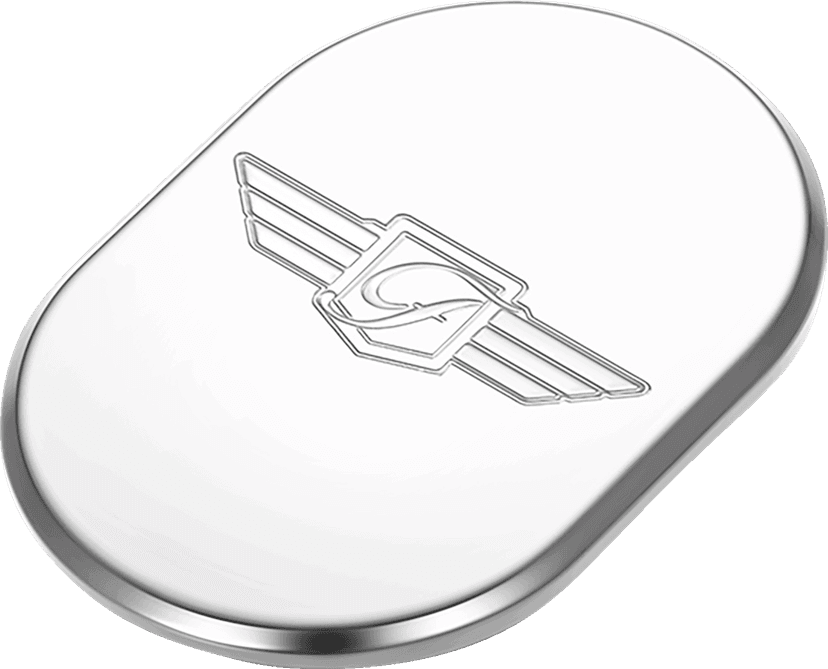 FIGURATI DESIGNS 1405-0316 Antenna Cover - Right Rear Fender - FD Logo - Polished Stainless Steel — image 2 of 2