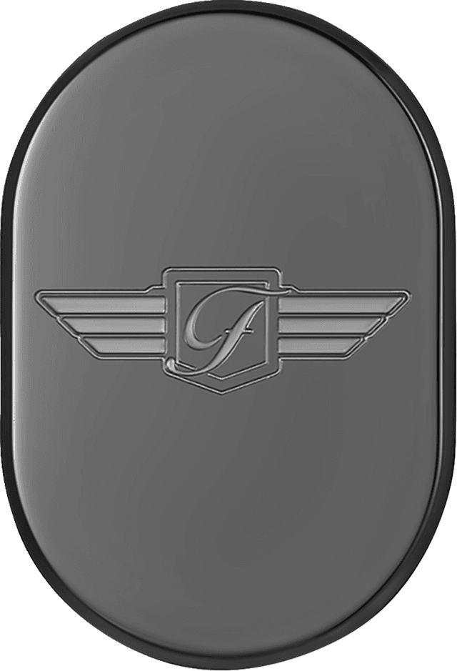 FIGURATI DESIGNS 1405-0317 Antenna Cover - Left Rear Fender - FD Logo - Black — image 1 of 2