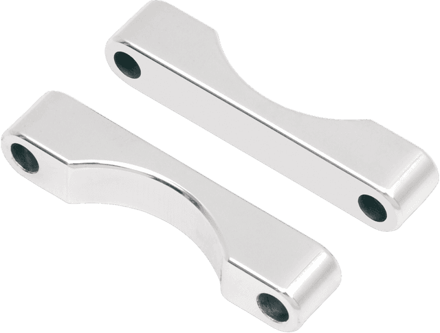 KLOCK WERKS 1410-0022 WFB Benchmark Bagger Front Fender Blocks - For all 23"/26" Tire Hugger/Benchmark - Chrome