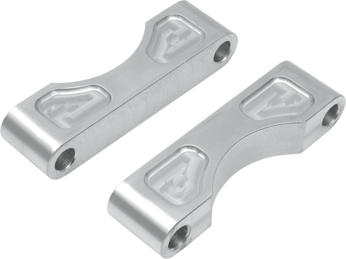 KLOCK WERKS 1410-0028 Hugger Front Fender Mounting Blocks - For 21" Wheels - Satin